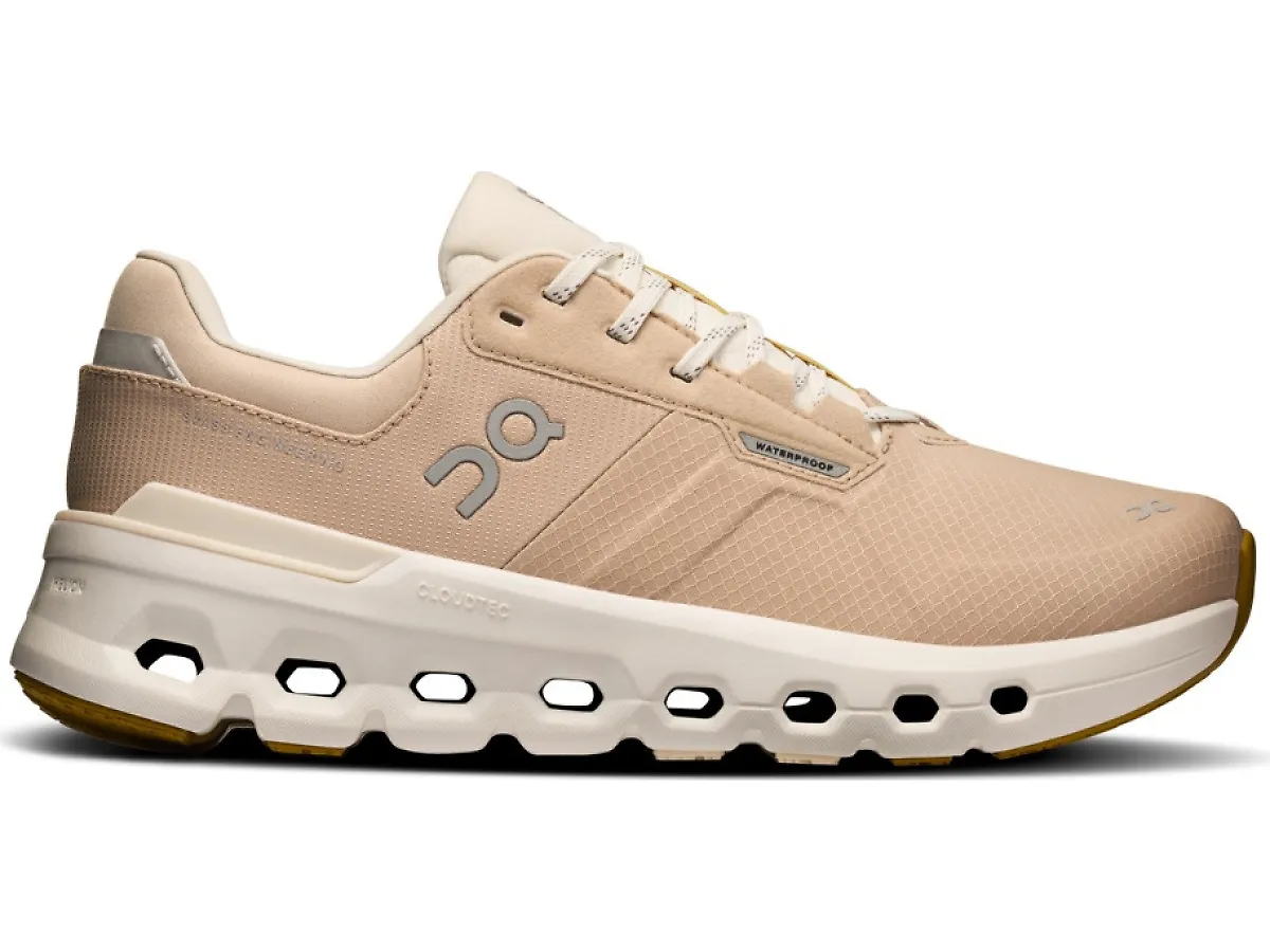Women's On Cloudrunner 2 Waterproof, Sand/Dew, 6.5 B Medium
