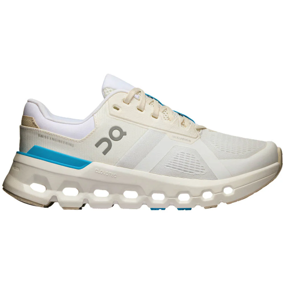 Women's On Cloudrunner 2, White/Horizon, 10 B Medium