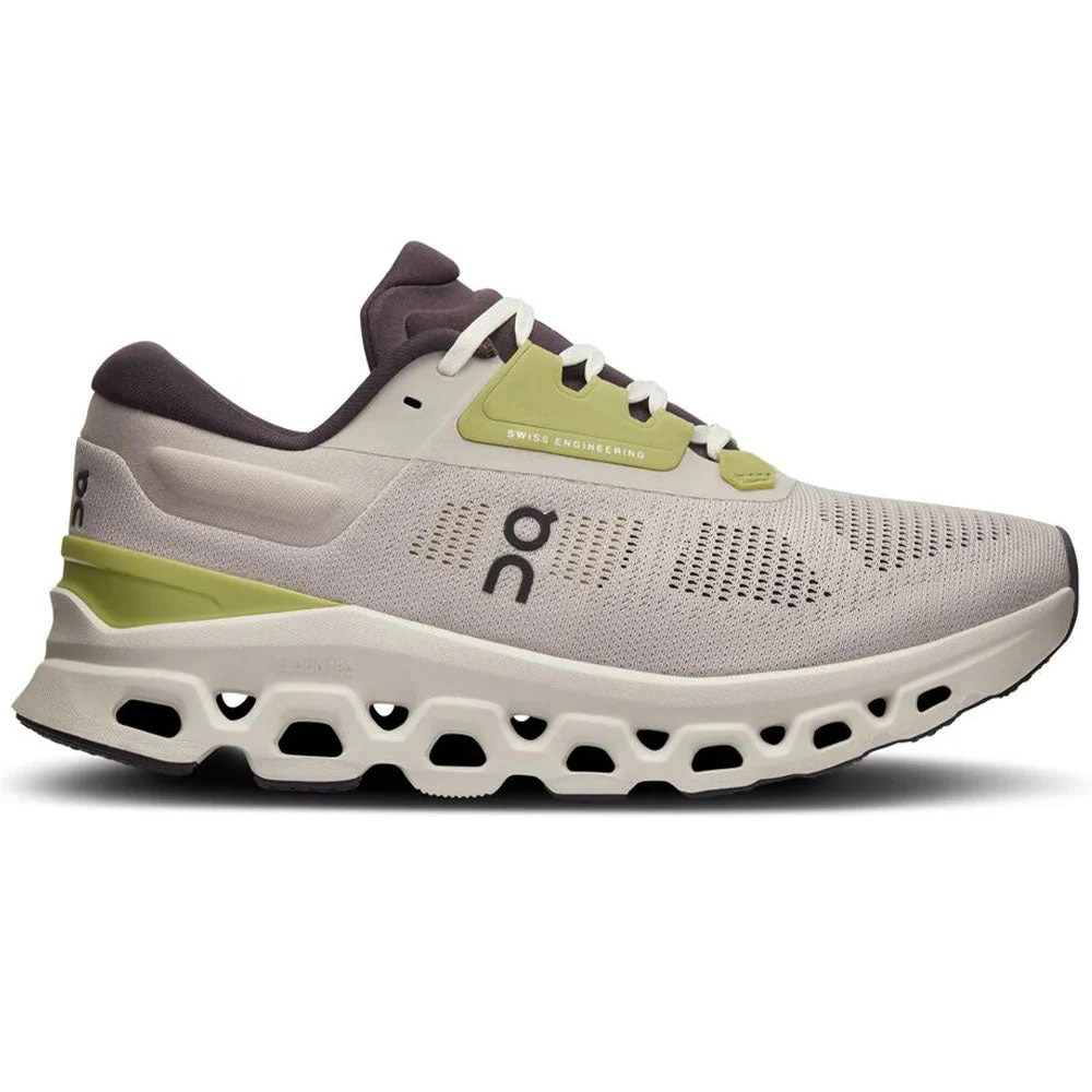 Women's On Cloudstratus 3, Pearl/Ivory, 10.5 B Medium