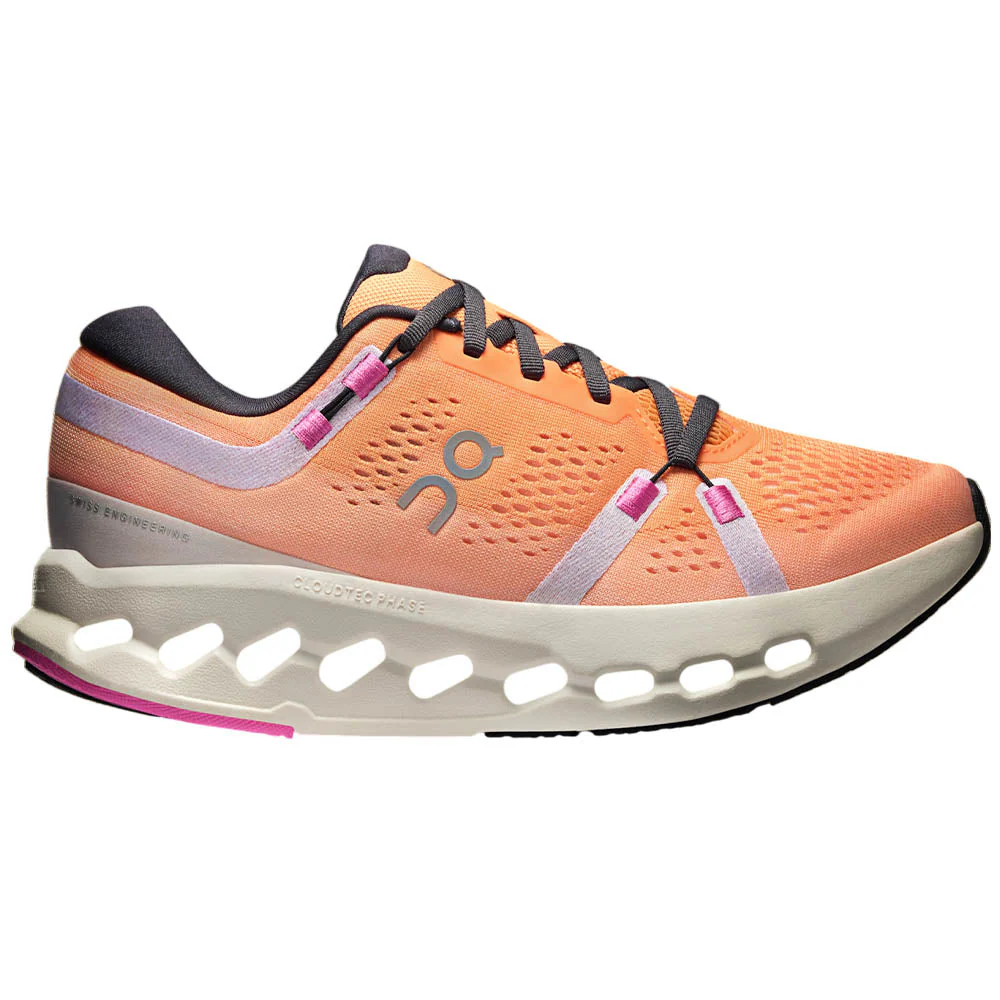 Women's On Cloudsurfer 2, Tangerine/Ivory, 7 B Medium