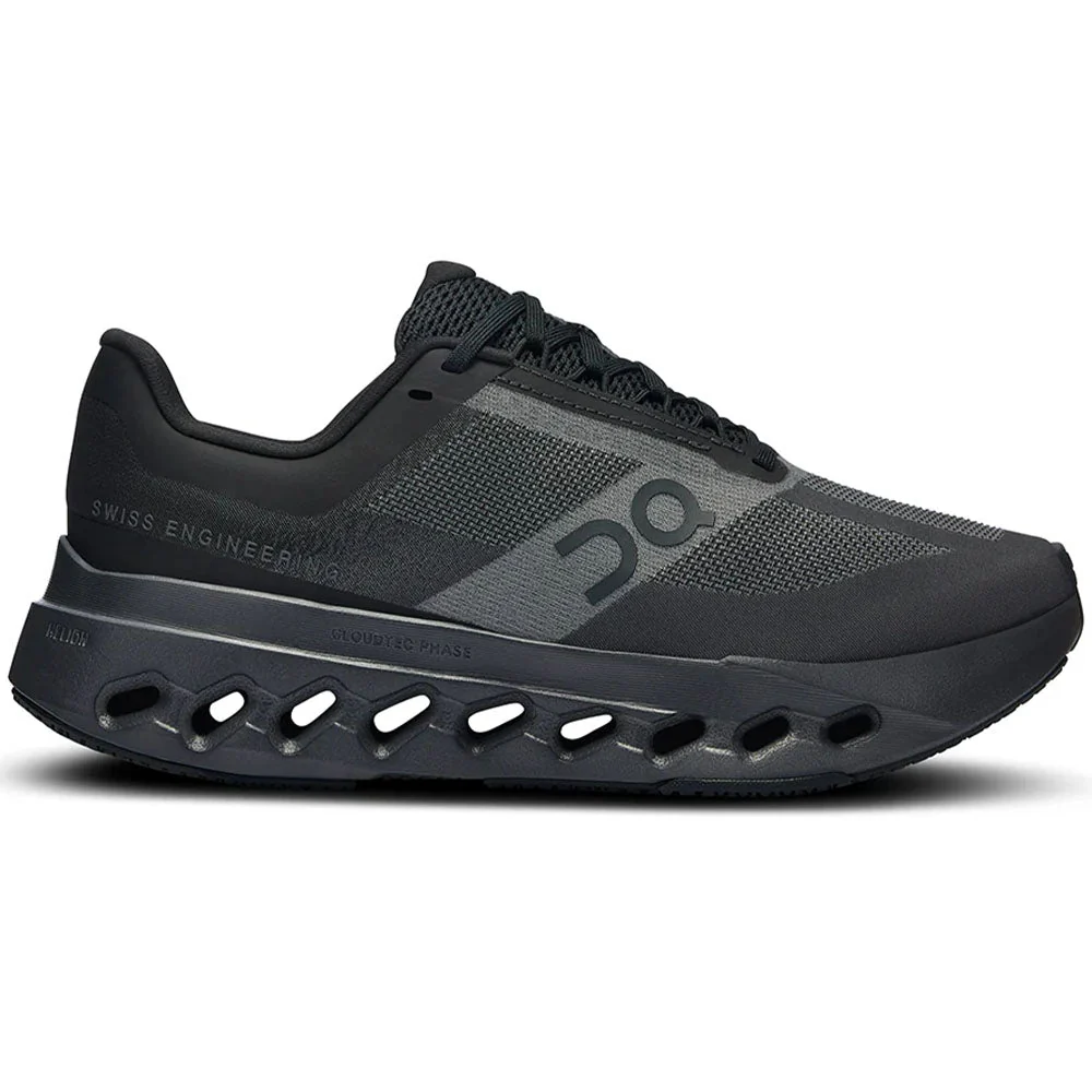 Women's On Cloudsurfer Next, Black/Eclipse, 5 B Medium