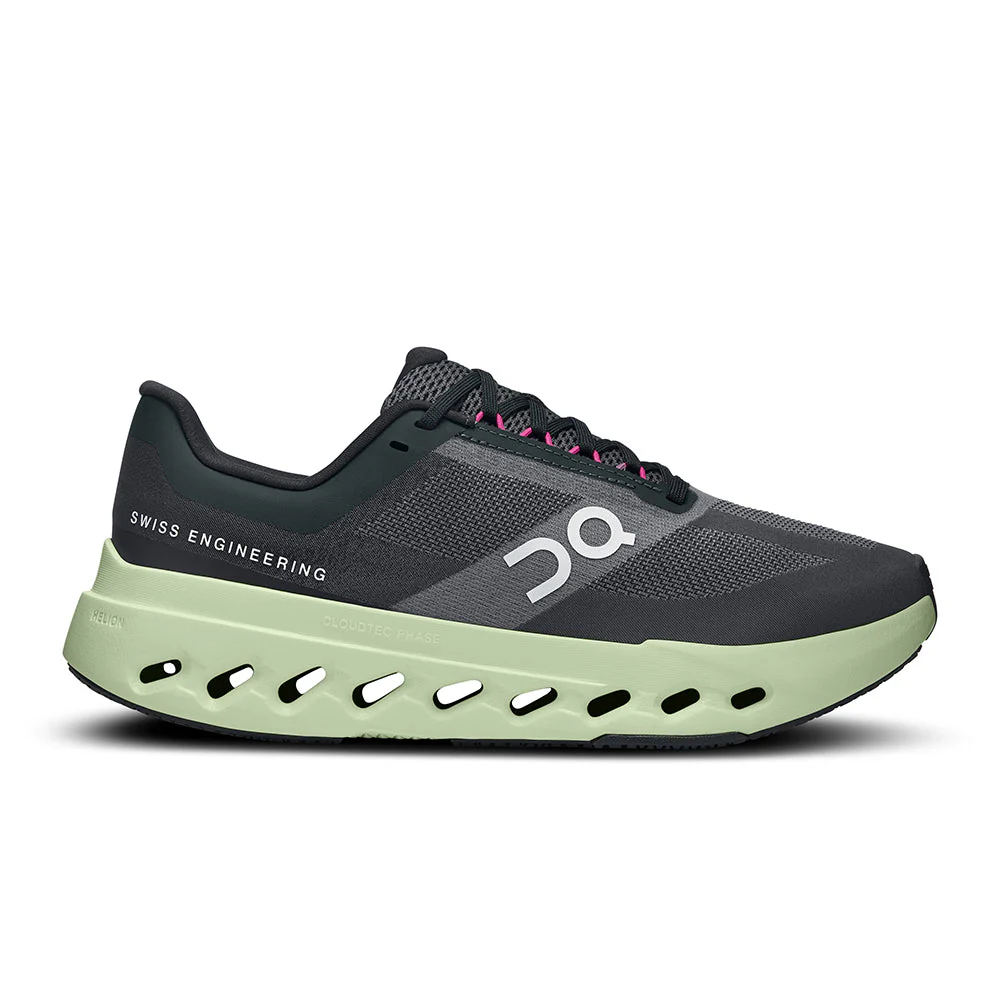 Women's On Cloudsurfer Next, Black/Lima, 8.5 B Medium