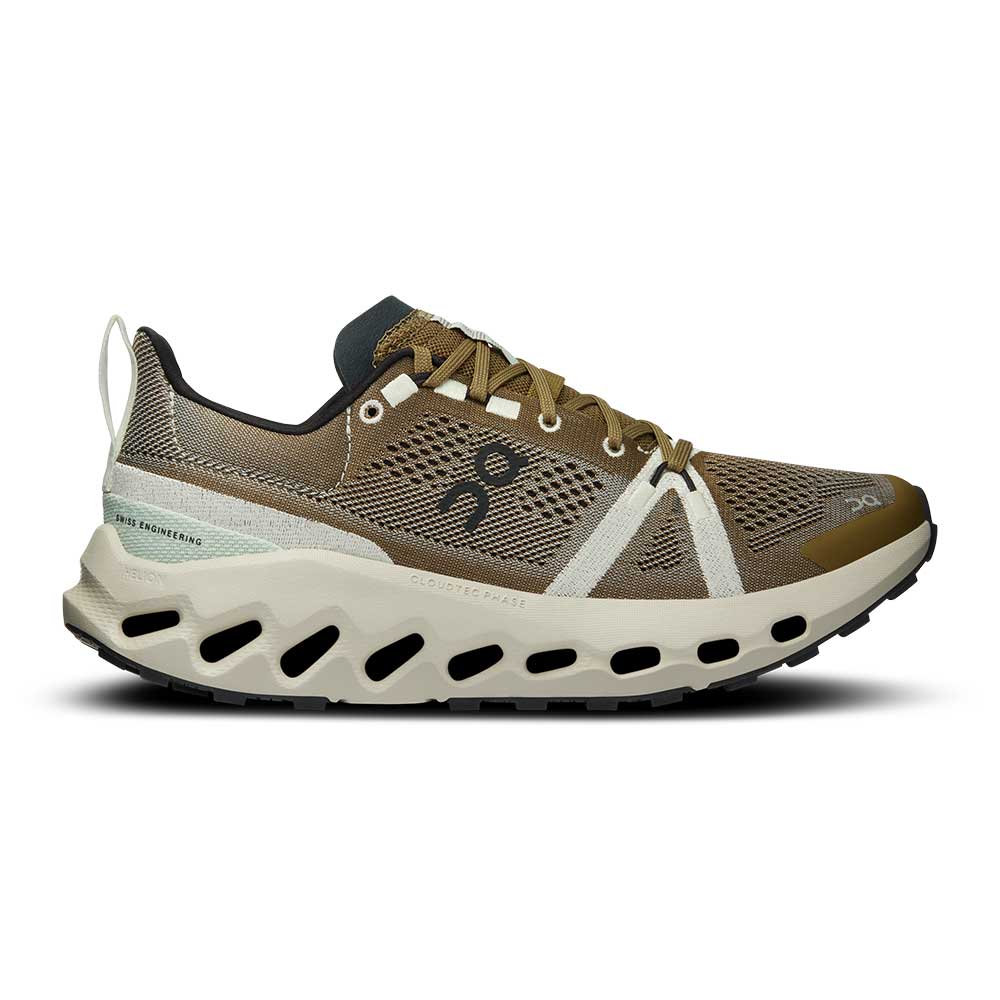 Women's On Cloudsurfer Trail Waterproof, Hunter/Ice, 9 B Medium