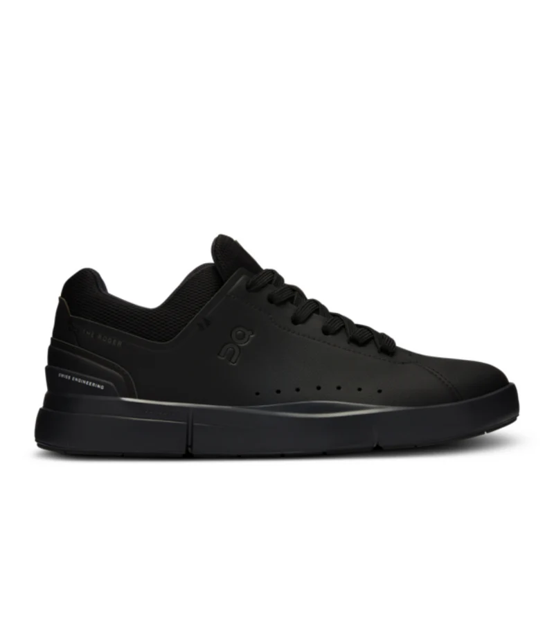 Women's On The Roger Advantage 2, All Black, 7.5 B Medium