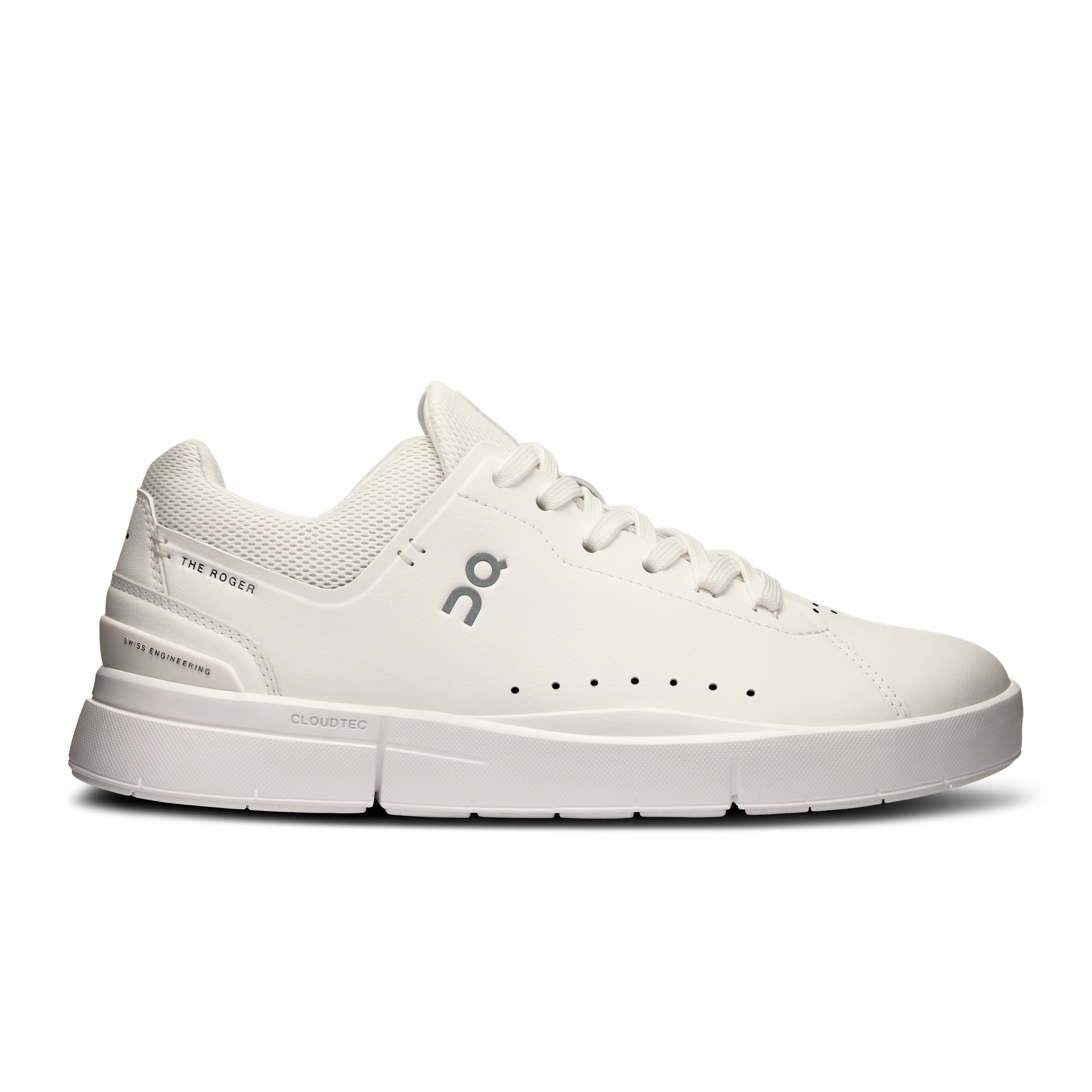 Women's On The Roger Advantage 2, All White, 5.5 B Medium