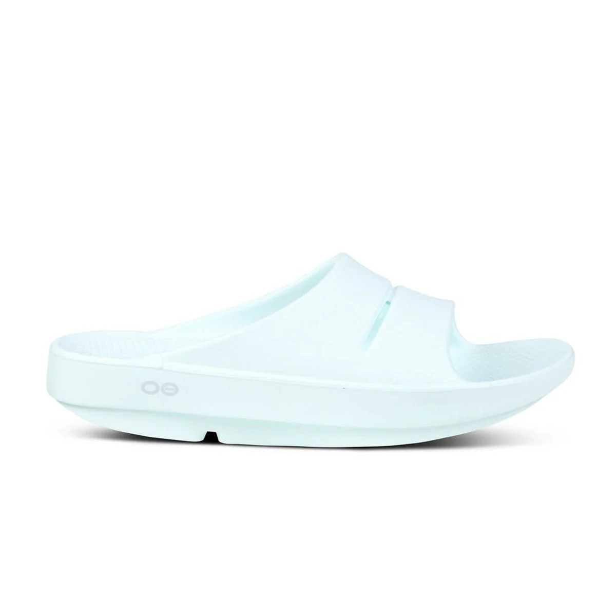 Women's OOFOS Ooahh Slide, Ice, 11 B Medium