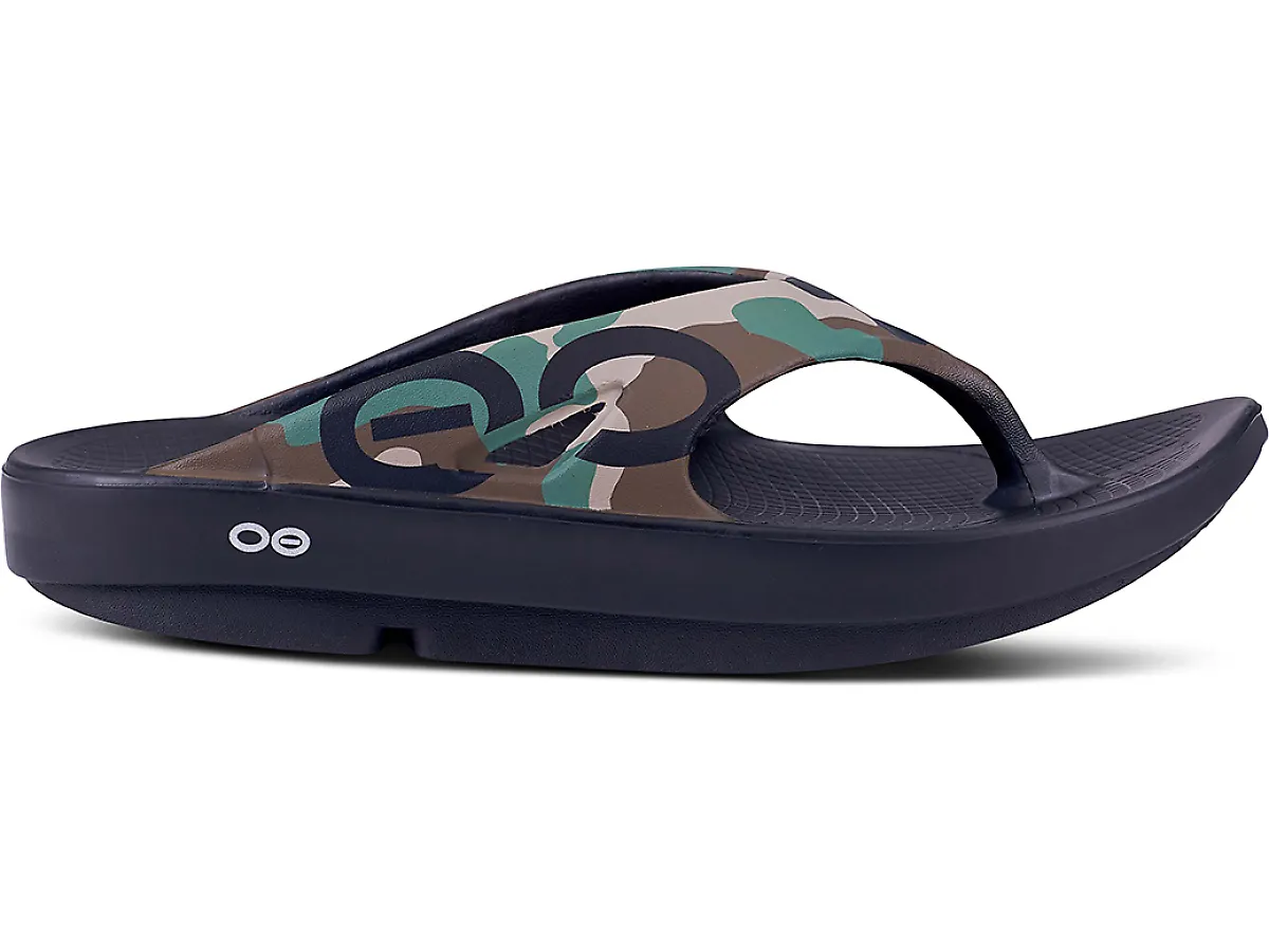 Women's OOFOS OOriginal Sport Sandal, Woodland Camo, 10 B Medium