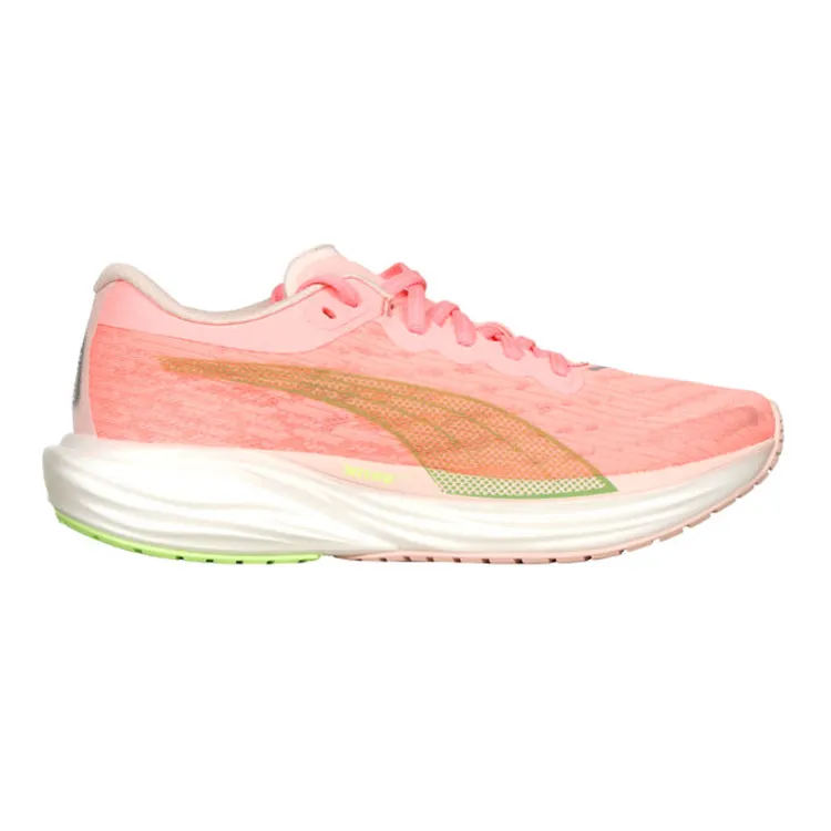 Women's Puma Deviate Nitro 2, Koral Ice/Speed Green, 9.5 B Medium