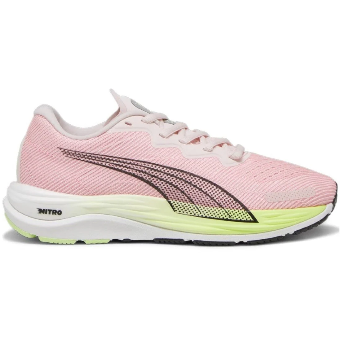 Women's Puma Velocity Nitro 2, Frosty Pink/Speed Green, 9.5 B Medium