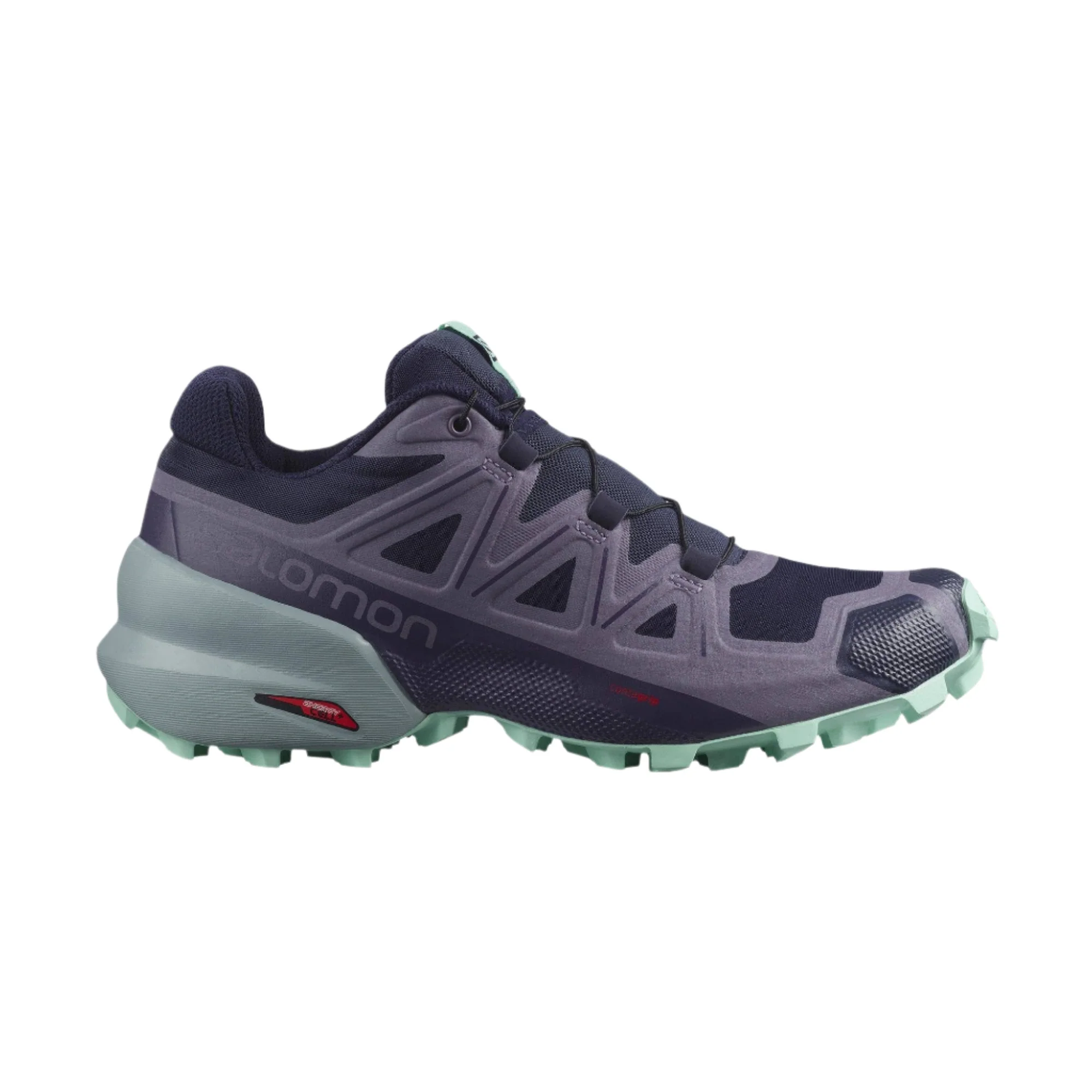 Women's Salomon Speedcross 5, Evening Blue/Cadet/Yucca, 9.5 B Medium