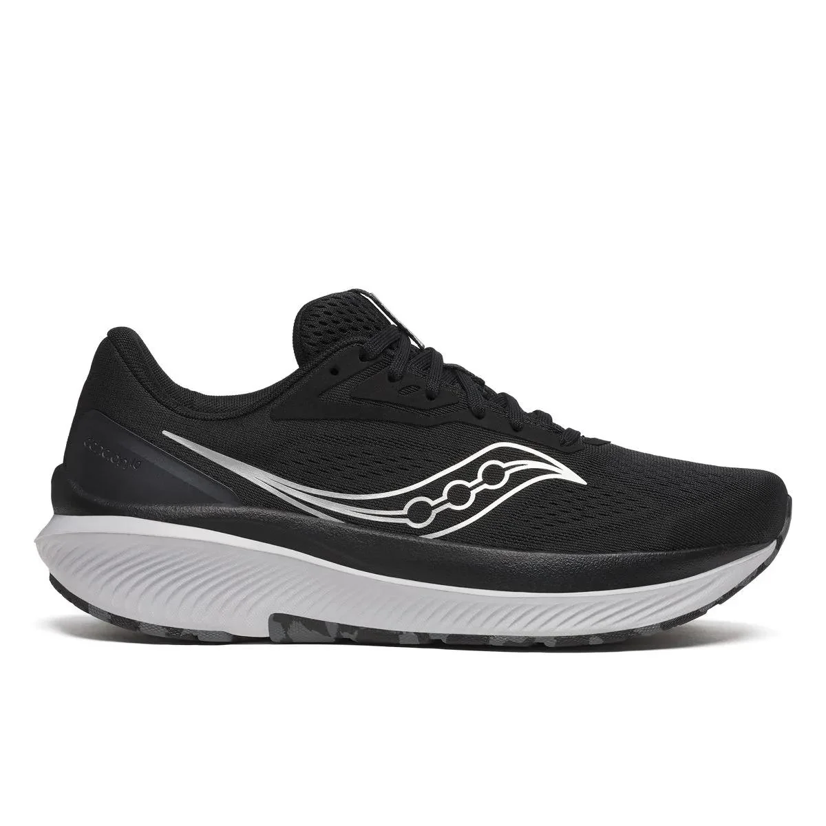 Women's Saucony Echelon 10, Black/SIlver, 7 2E Extra Wide