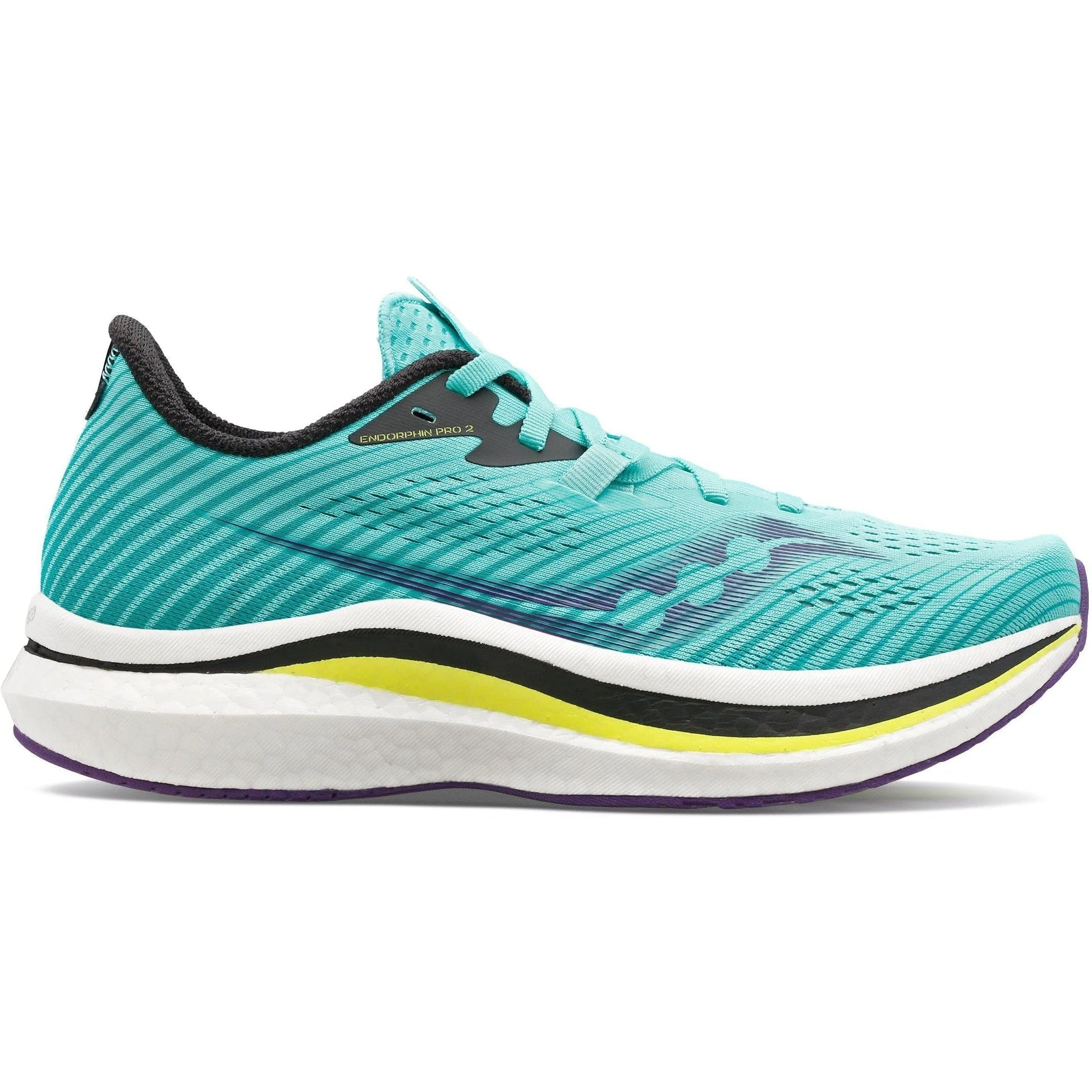 Women's Saucony Endorphin Pro 2, COOL MINT/ACID, 11 B Medium