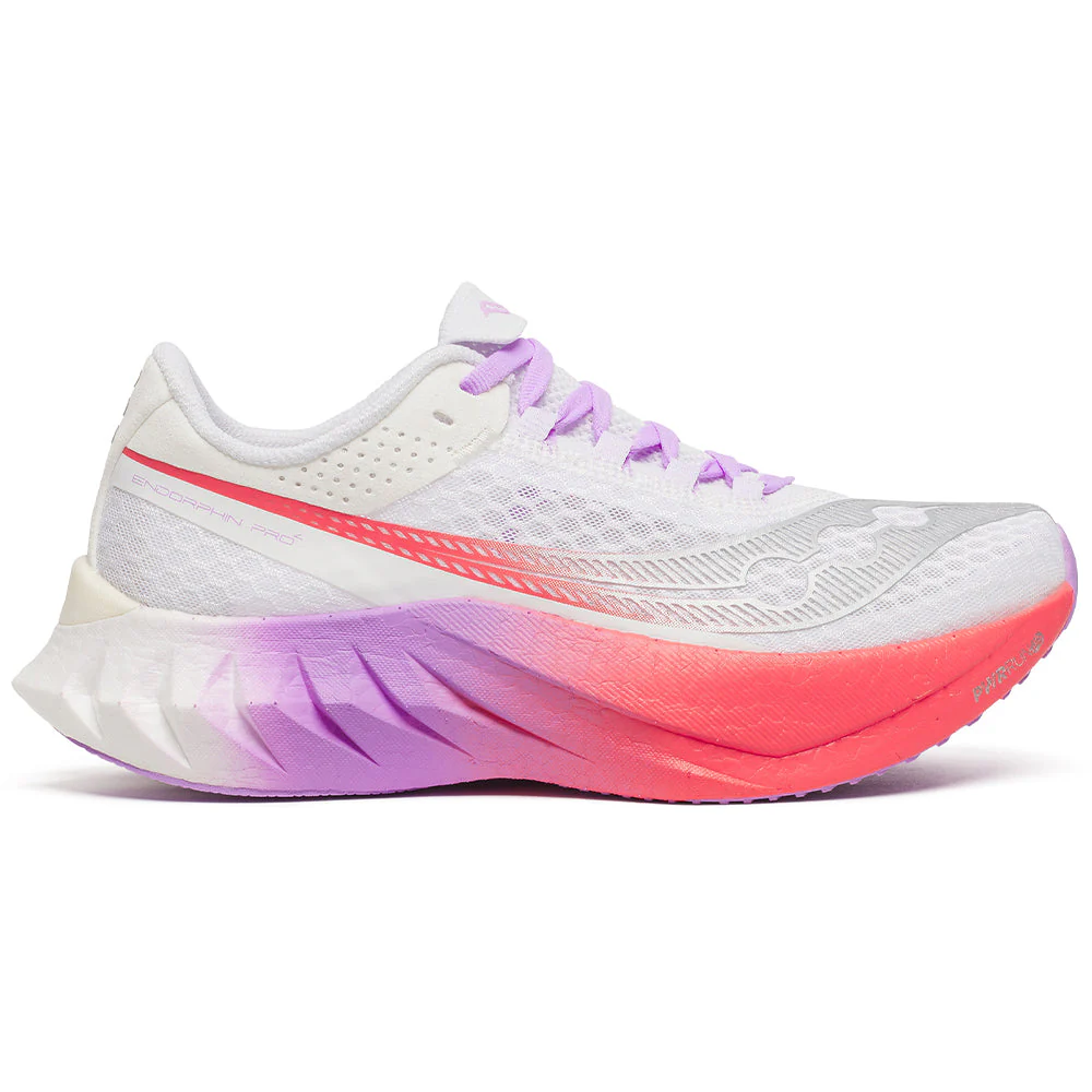 Women's Saucony Endorphin Pro 4, White/Crocus, 7 B Medium