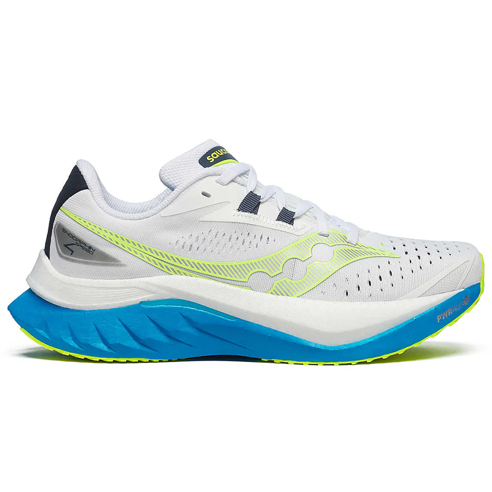 Women's Saucony Endorphin Speed 4, White/Viziblue, 11.5 B Medium