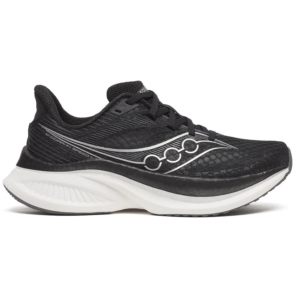 Women's Saucony Endorphin Speed 5, Black/White, 9.5 B Medium