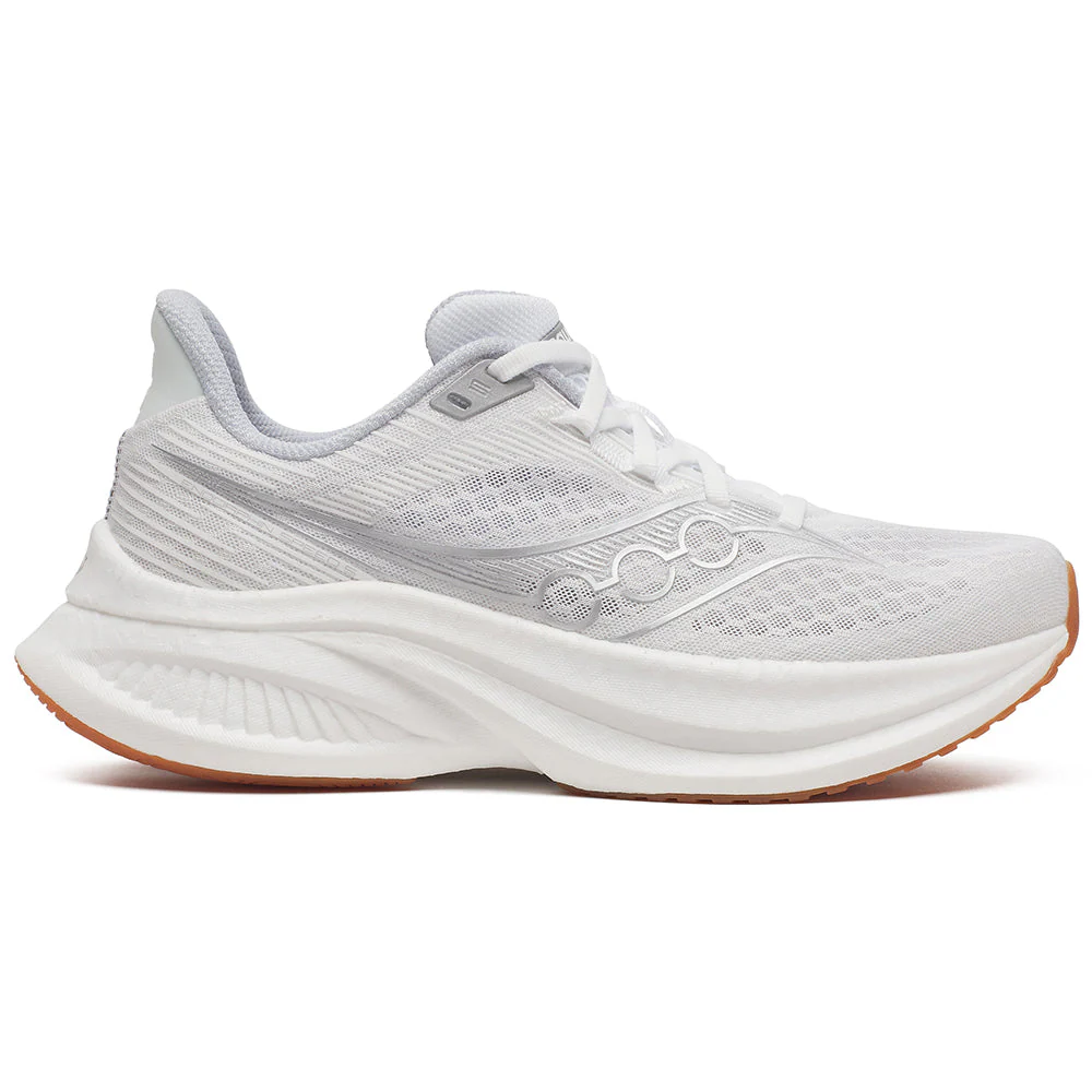 Women's Saucony Endorphin Speed 5, White/Gum, 9 B Medium