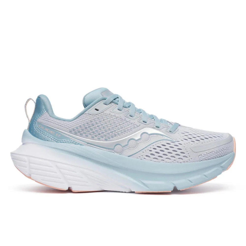 Women's Saucony Guide 17, Cloud/Topaz, 7 B Medium