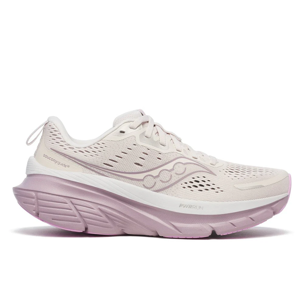 Women's Saucony Guide 18, Moon/Quail, 9.5 D Wide