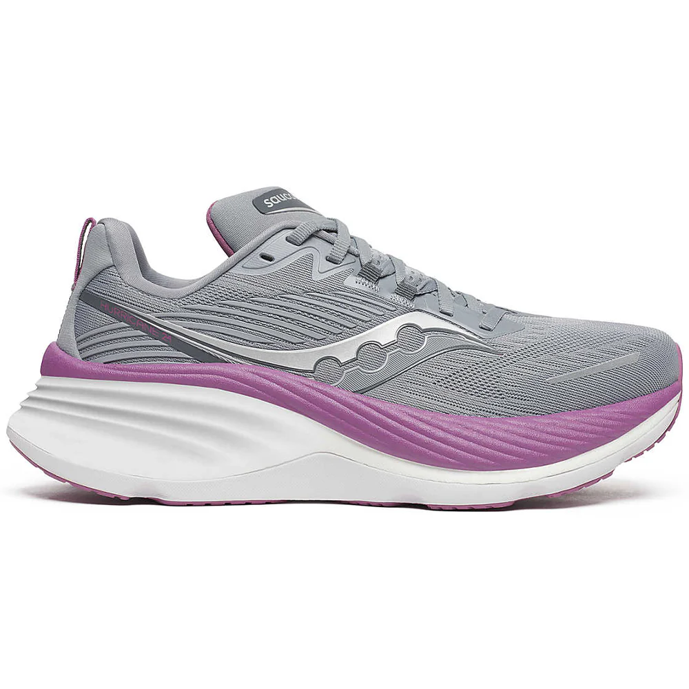 Women's Saucony Hurricane 24, Flint/Viola, 7.5 D Wide