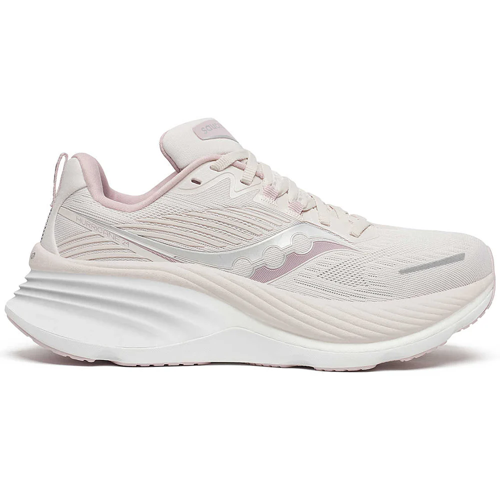 Women's Saucony Hurricane 24, Moon, 7.5 B Medium