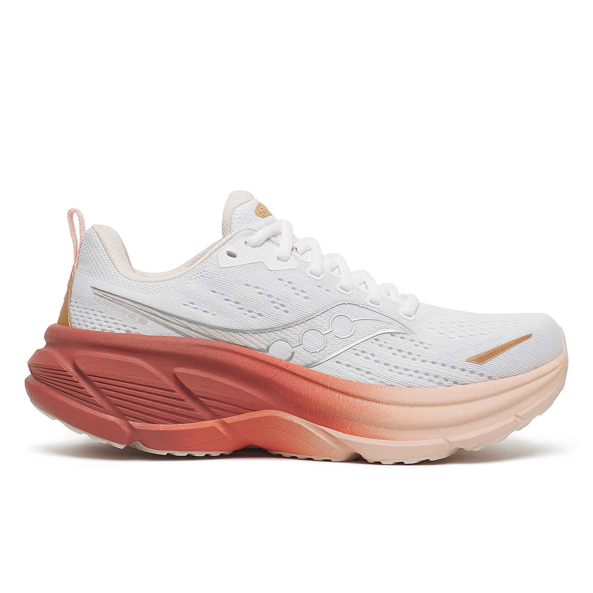 Women's Saucony Hurricane 25, White/Cameo, 9 B Medium