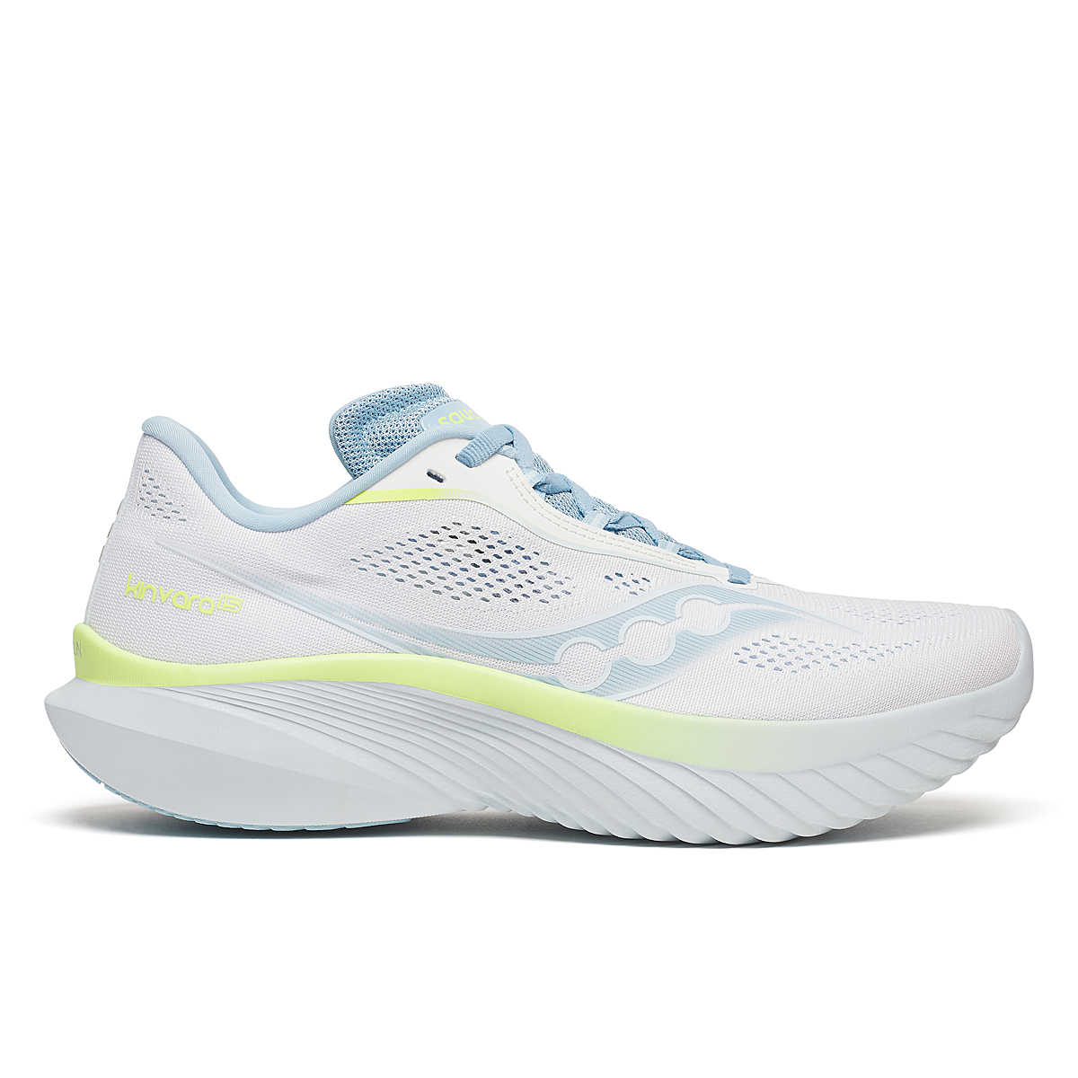 Women's Saucony Kinvara 15, White/Icemelt, 9.5 B Medium