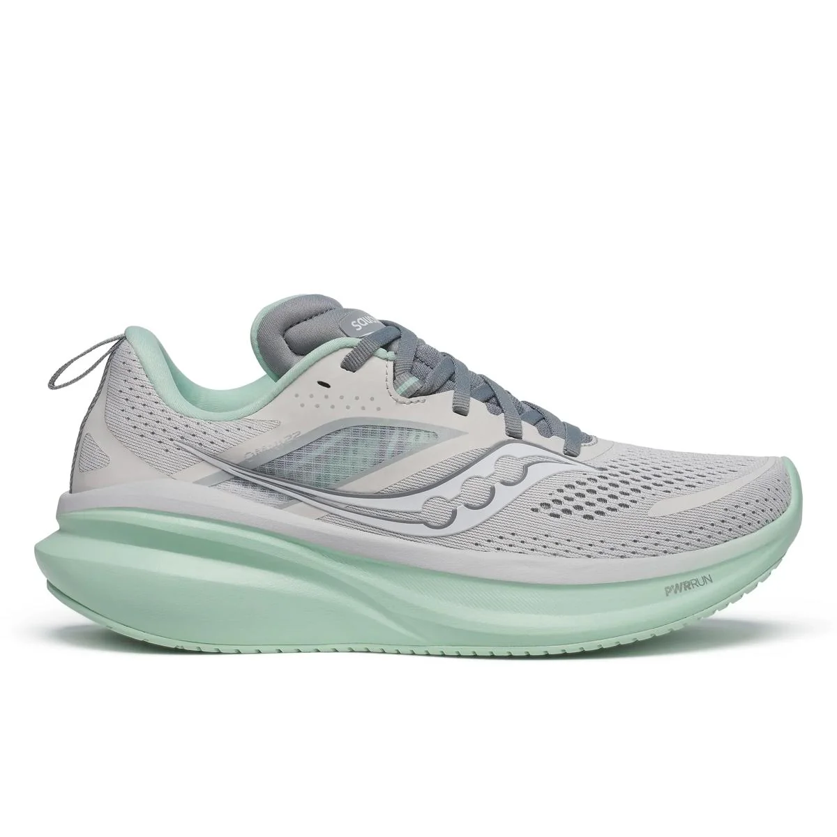 Women's Saucony Omni 22, Fog/Jade, 7.5 D Wide