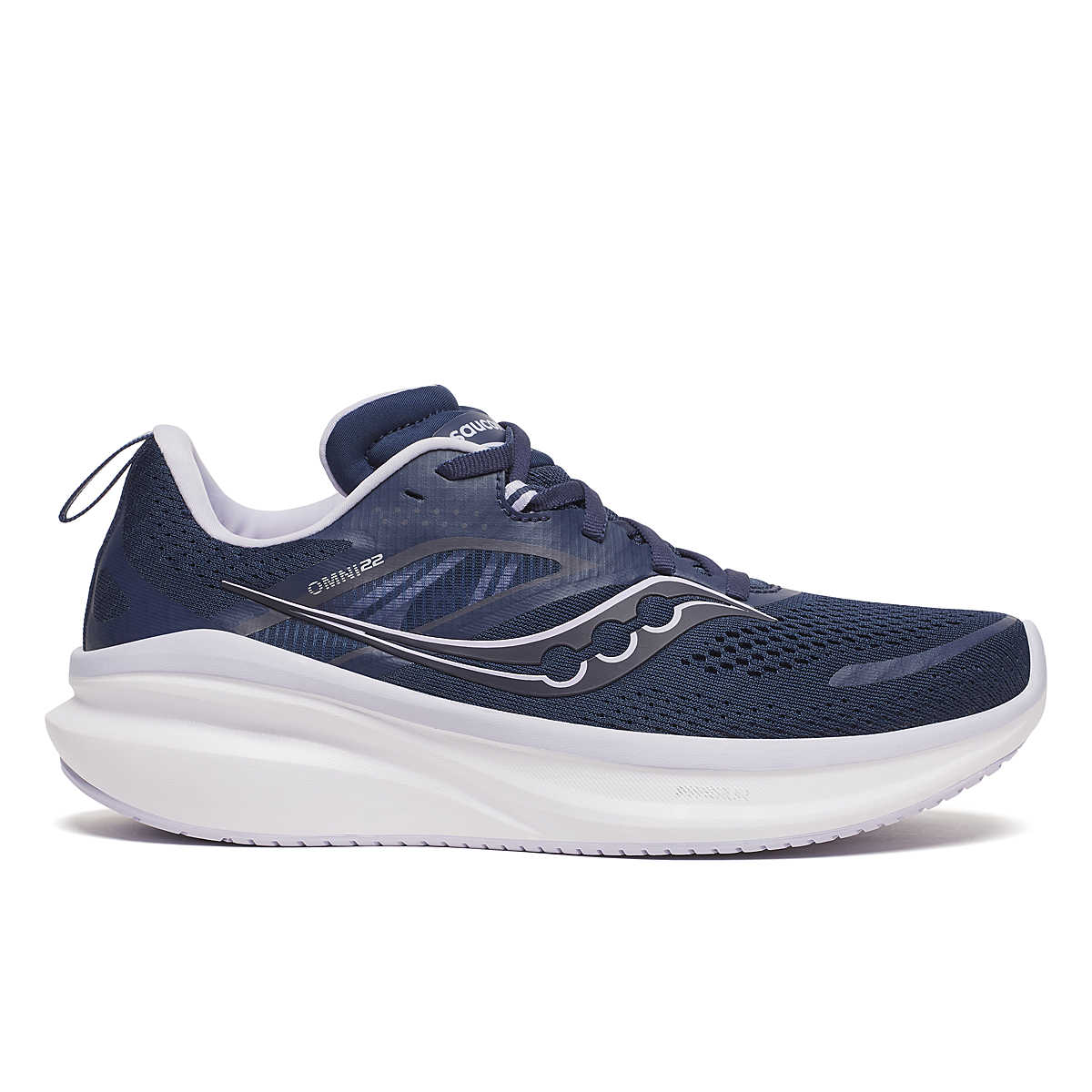 Women's Saucony Omni 22, Navy/Aster, 9.5 B Medium
