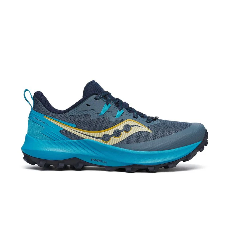 Women's Saucony Peregrine 14, Mirage/Viziblue, 10.5 B Medium
