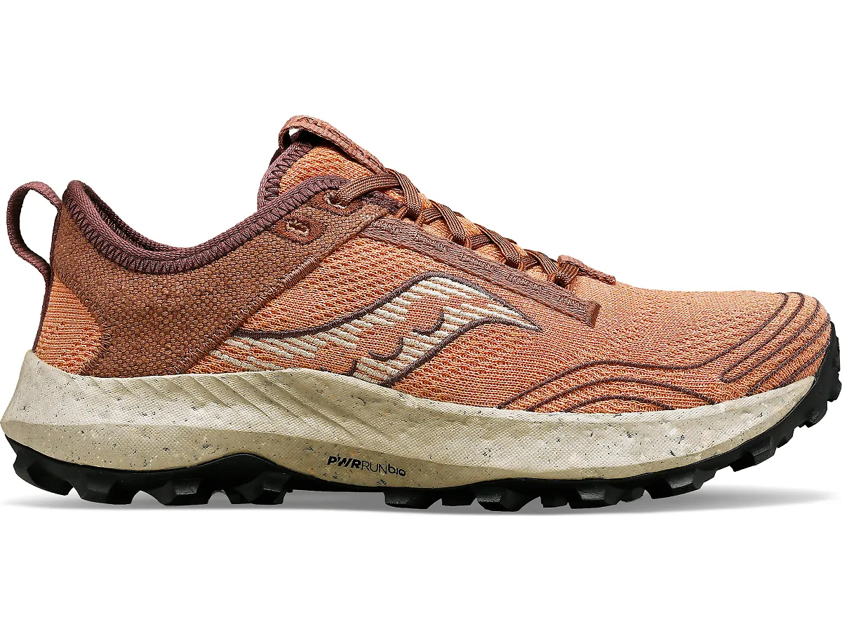 Women's Saucony Peregrine RFG, Clove/Cacao, 7.5 B Medium