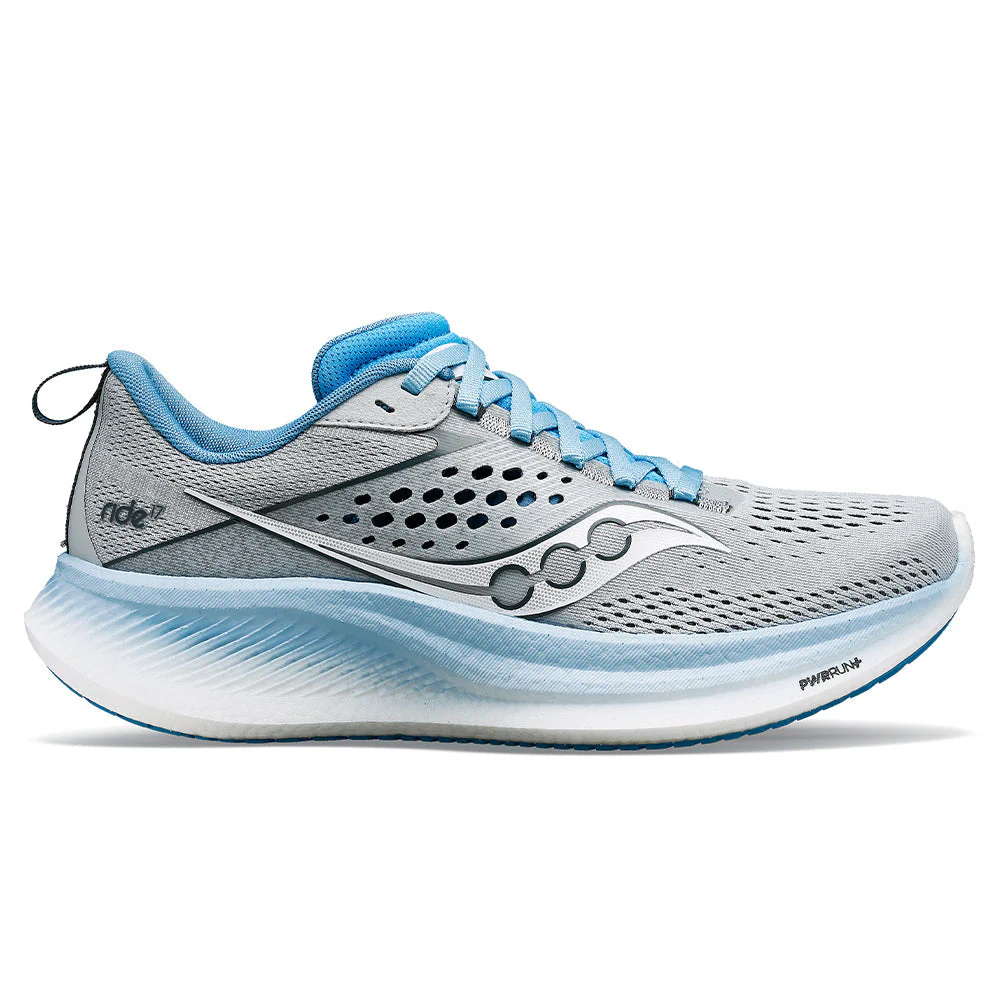 Women's Saucony Ride 17, Cloud/Breeze, 8 B Medium