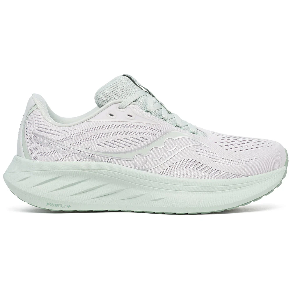 Women's Saucony Ride 18, Fog/Mist, 8.5 B Medium