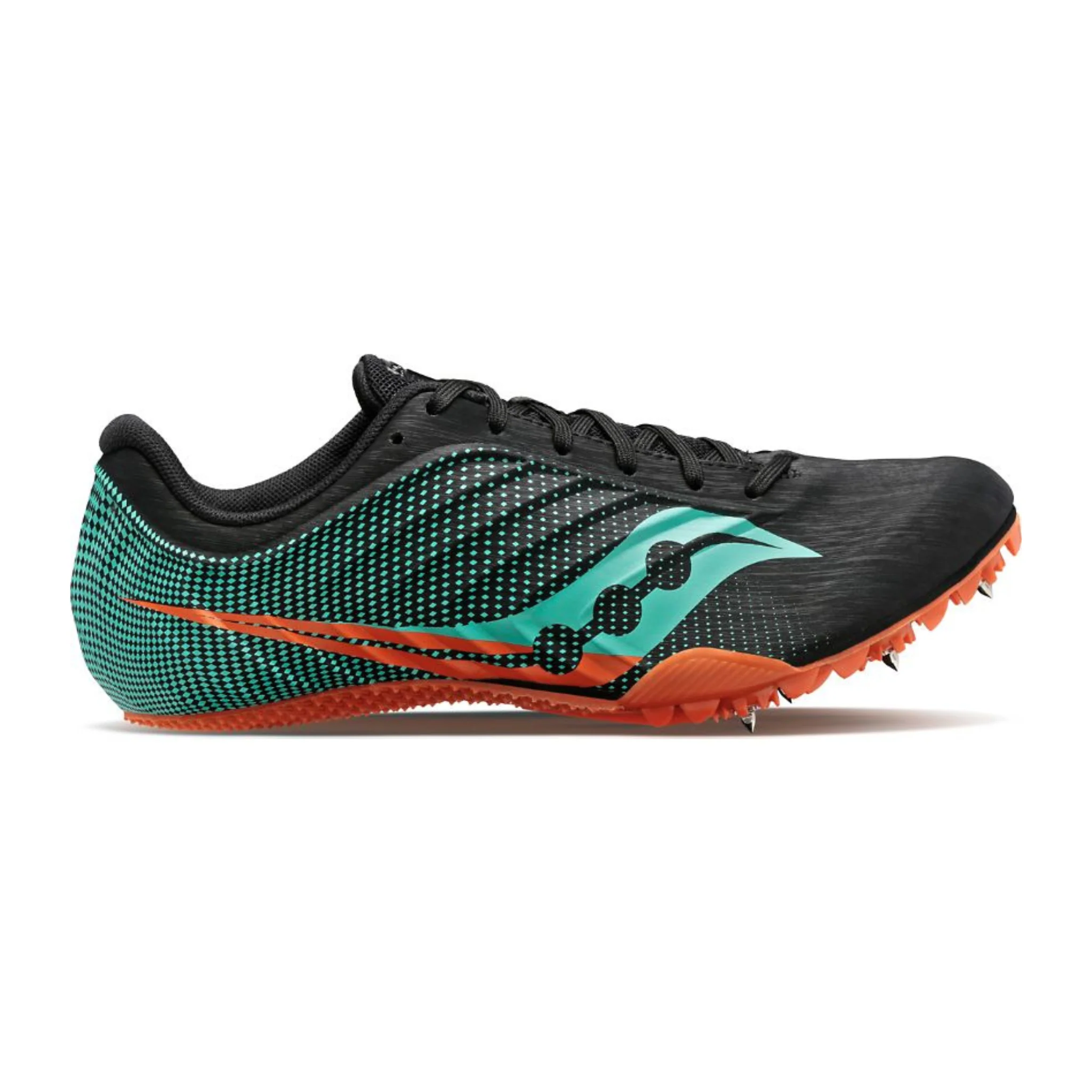 Women's Saucony Spitfire 5, Black/Cool Mint, 6 B Medium