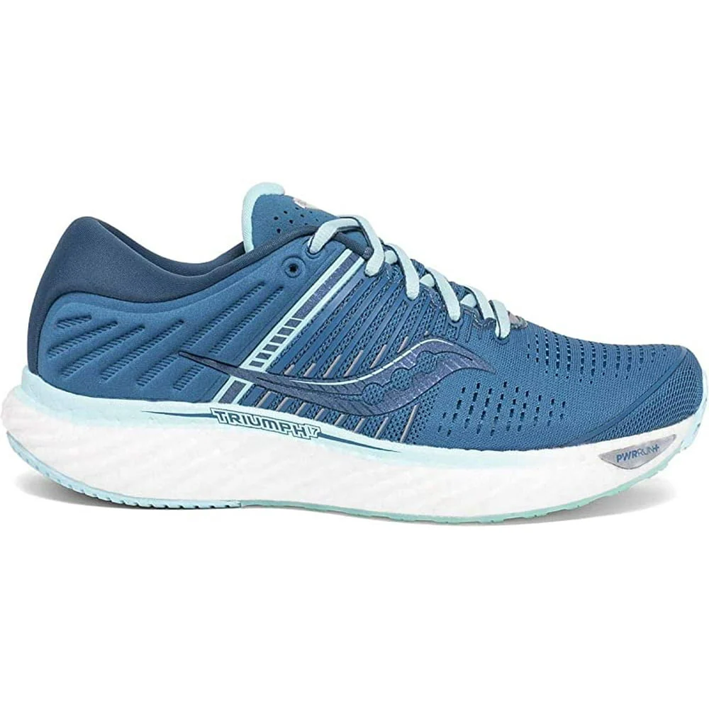 Women's Saucony Triumph 17, Blue/Aqua, 9.5 D Wide