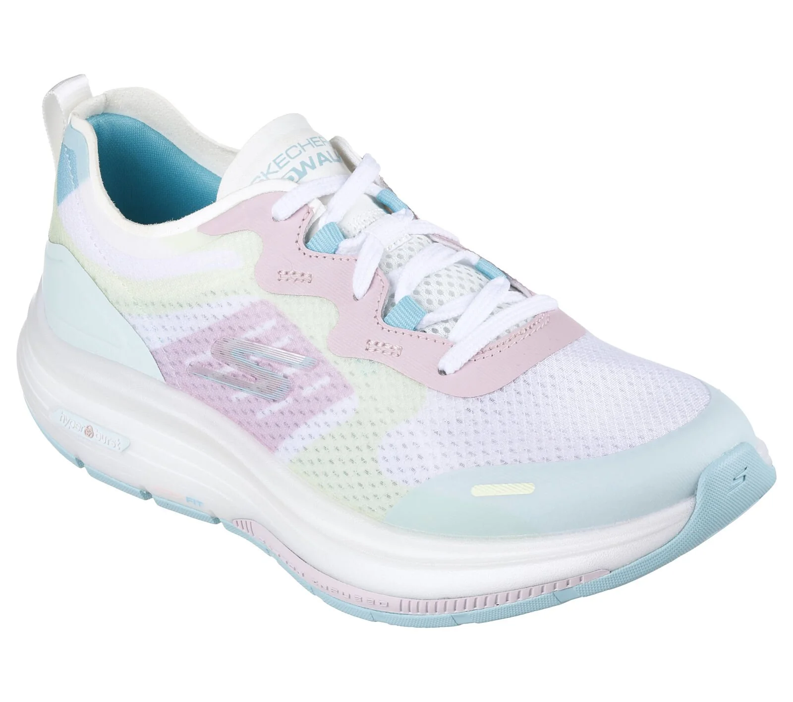Women's Skechers Go Walk Workout Walker, White/Multi, 8 B Medium