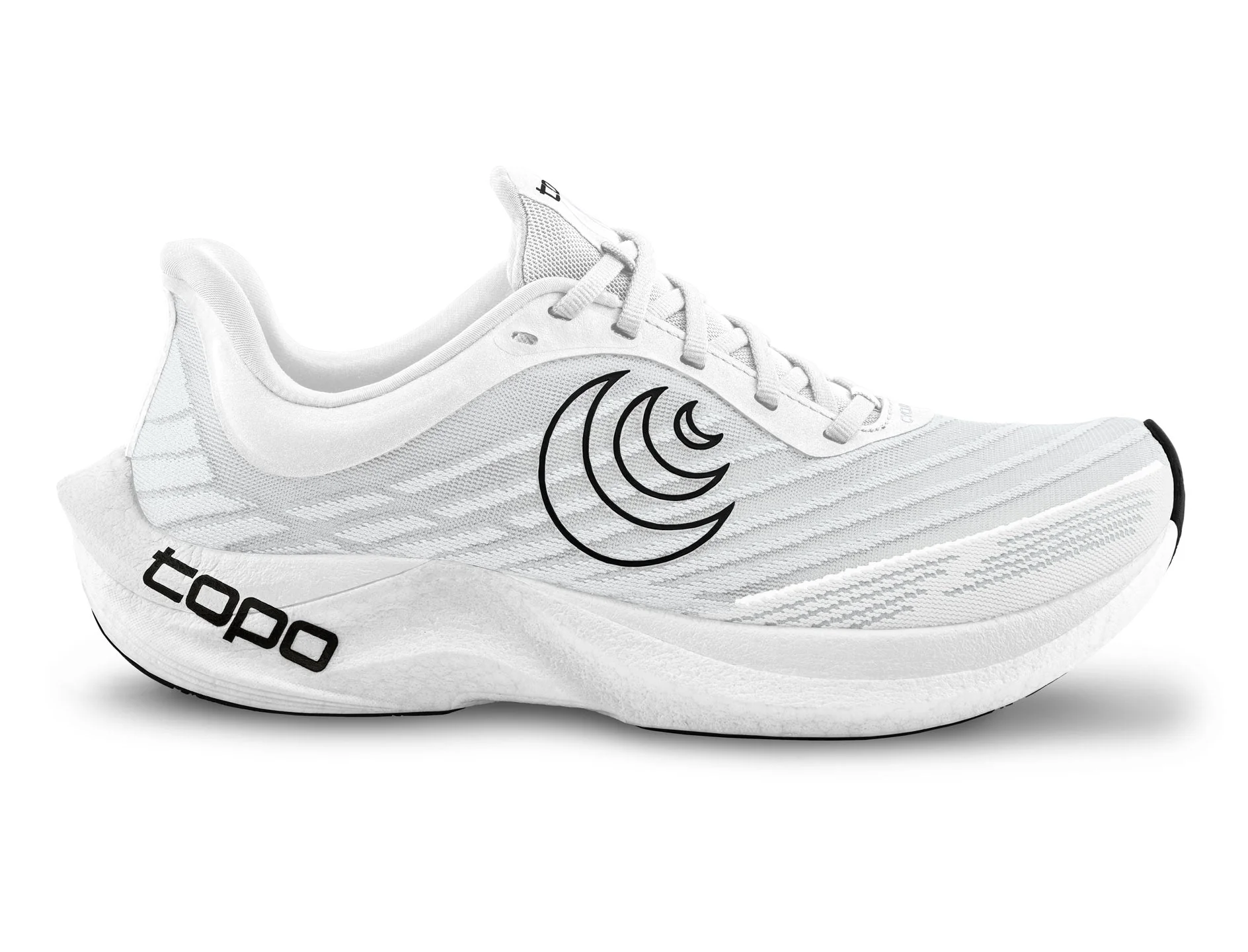 Women's Topo Athletic Cyclone 2, White/Black, 9.5 B Medium