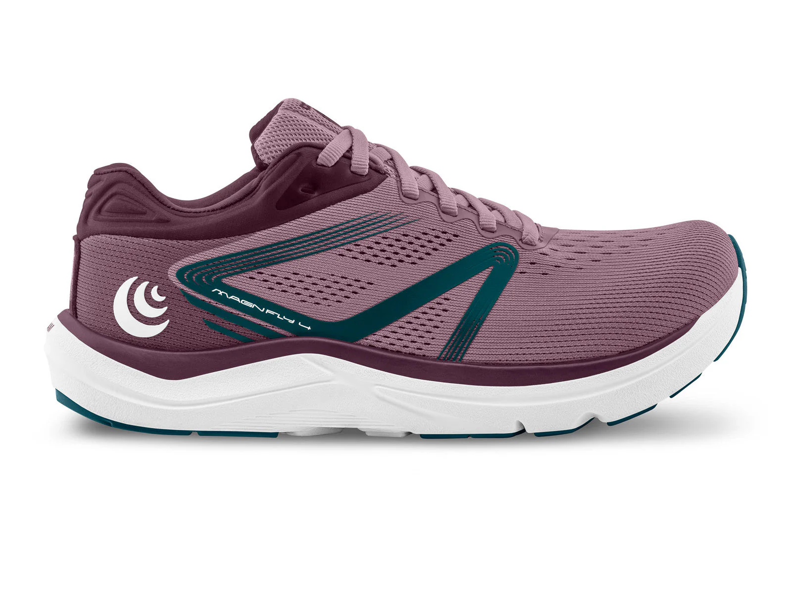 Women's Topo Athletic Magnifly 4, Mauve/Navy, 6.5 B Medium
