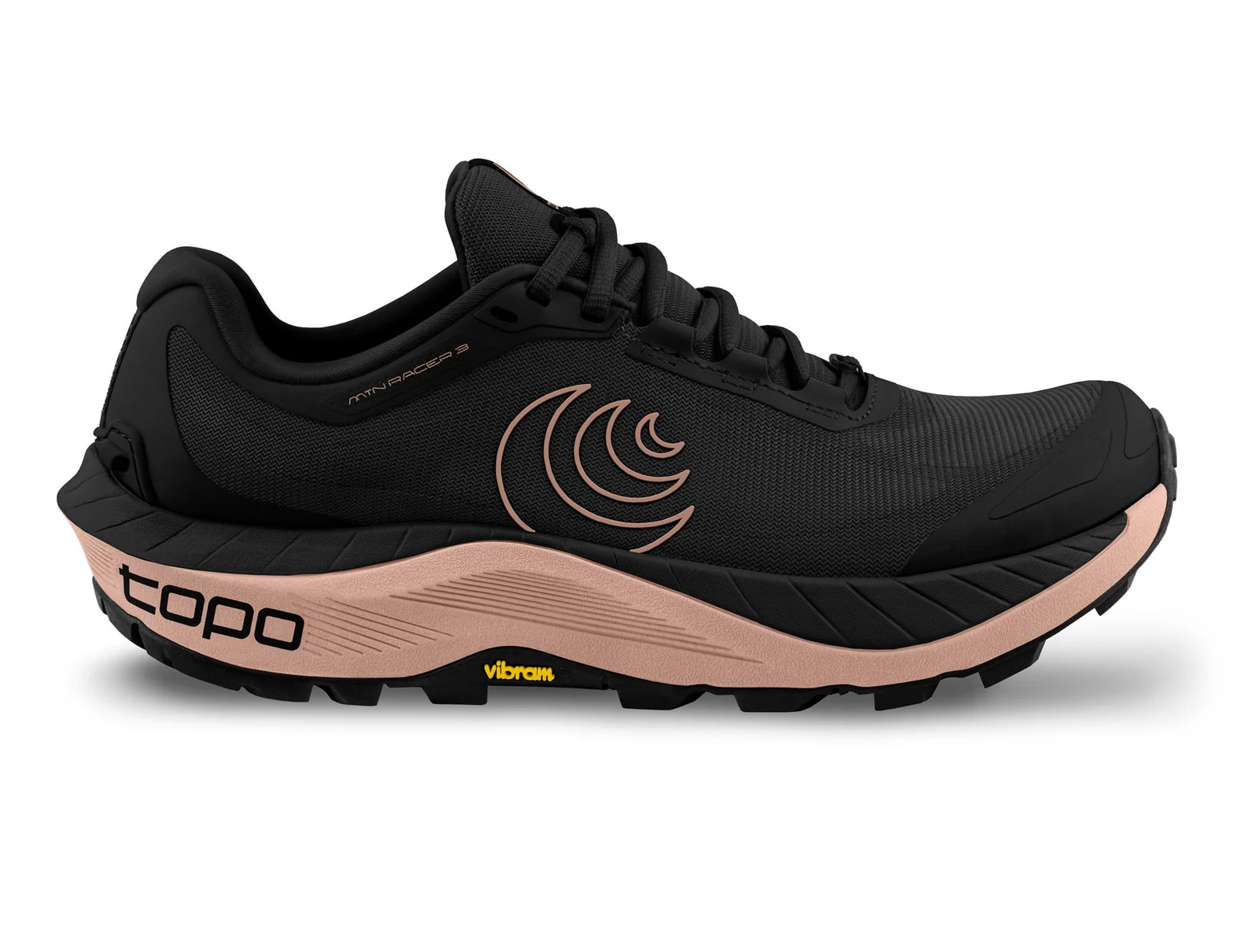 Women's Topo Athletic MTN Racer 3, Black/Mauve, 10 B Medium