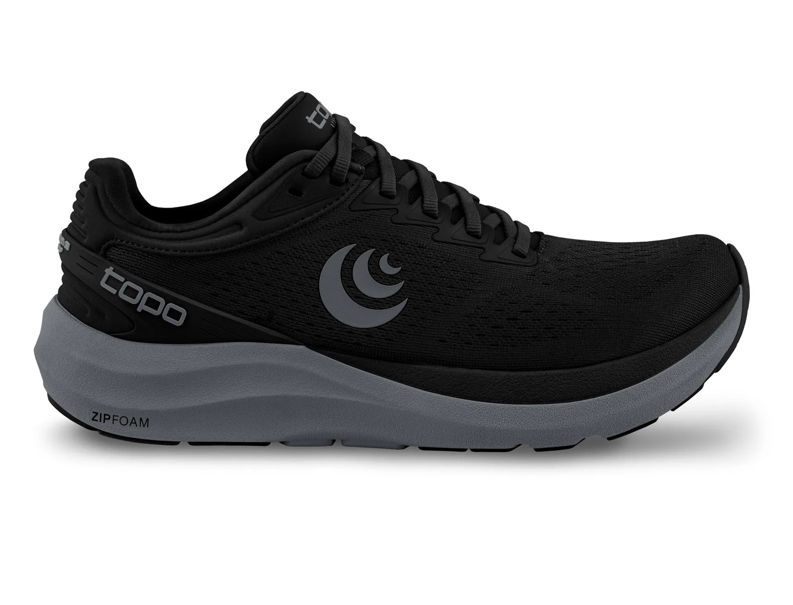 Women's Topo Athletic Phantom 3, Black/Charcoal, 7.5 B Medium