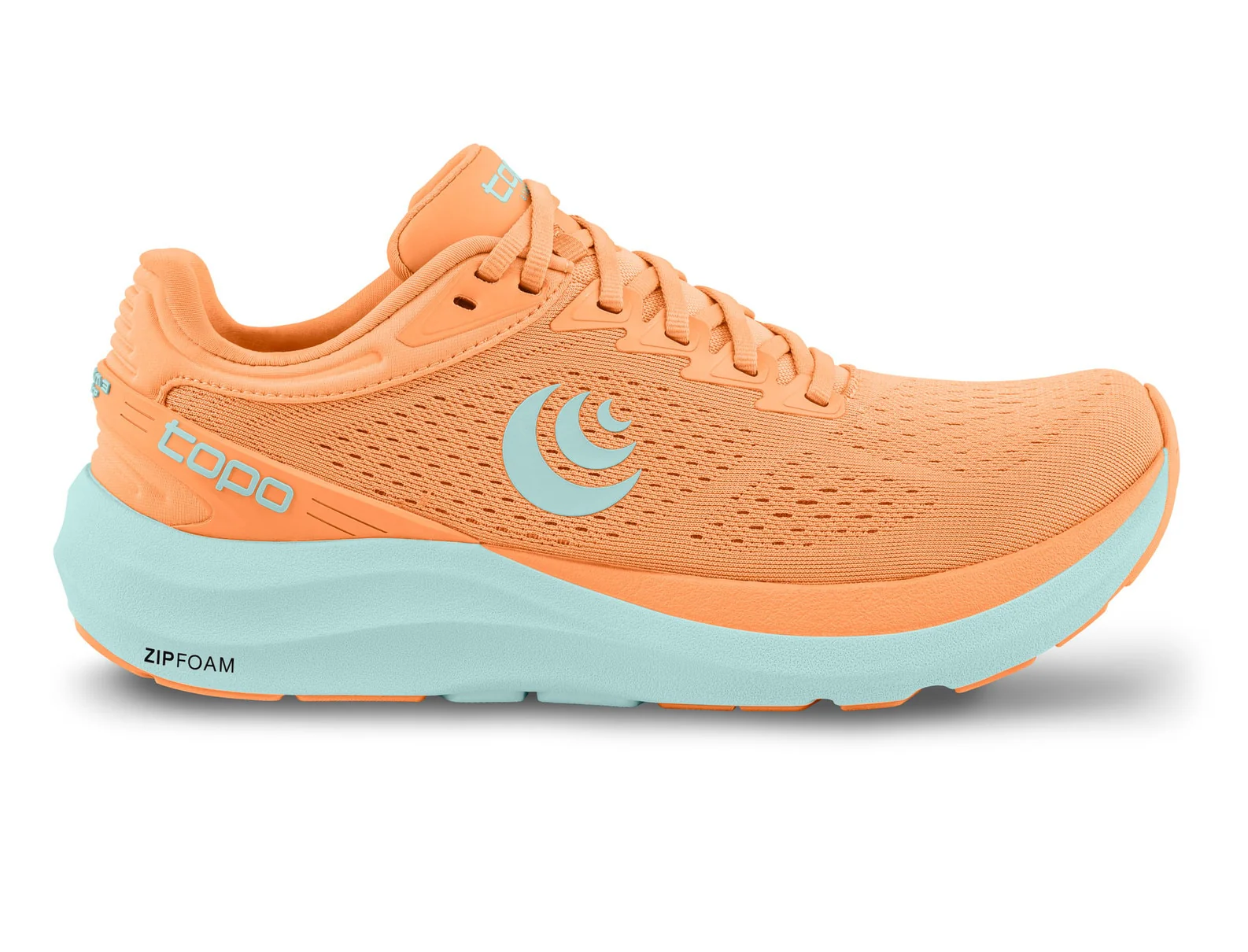Women's Topo Athletic Phantom 3, Orange/Sky, 6.5 B Medium