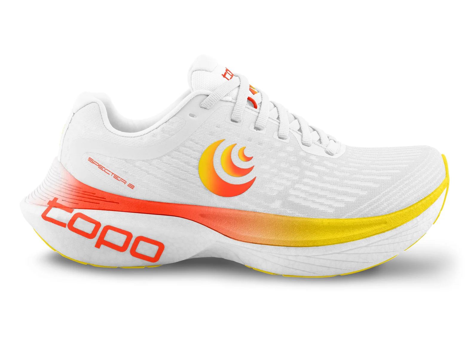 Women's Topo Athletic Specter 2, White/Sunset, 8 B Medium