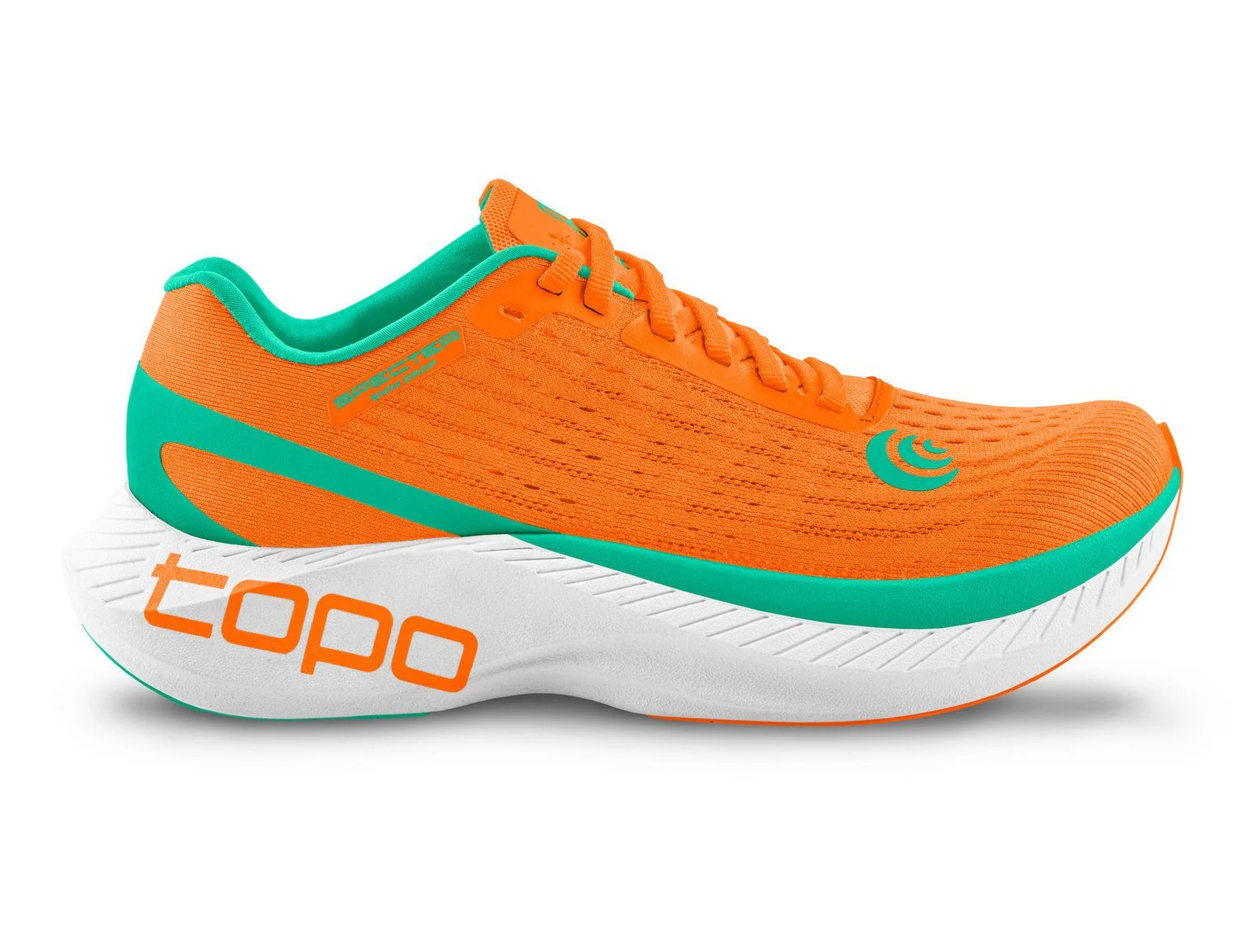 Women's Topo Athletic Specter, Orange/Seafoam, 6.5 B Medium