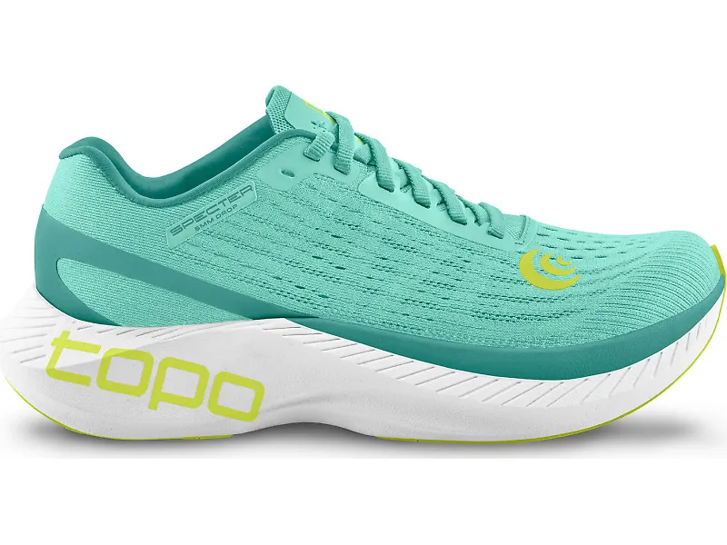 Women's Topo Athletic Specter, Aqua/Lime, 10 B Medium