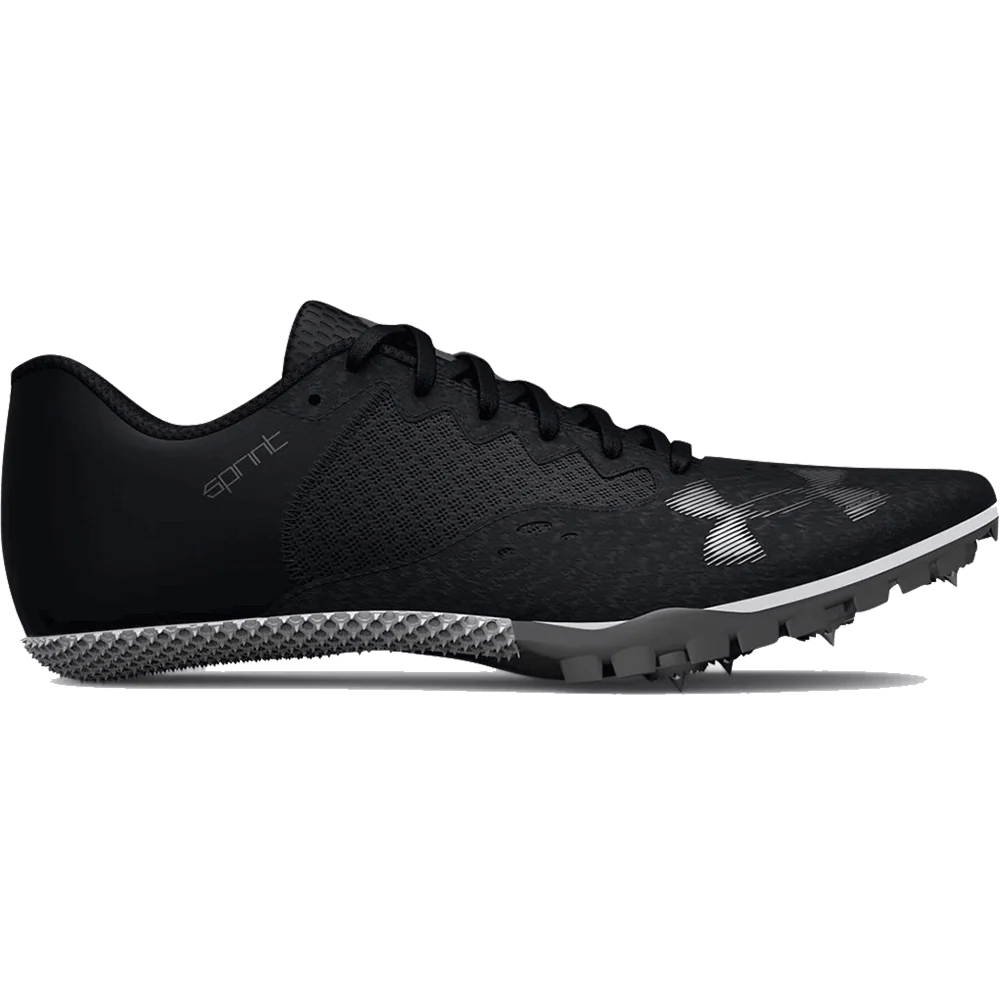 Women's Under Armour Kick Sprint 4, Black/White, 8 B Medium
